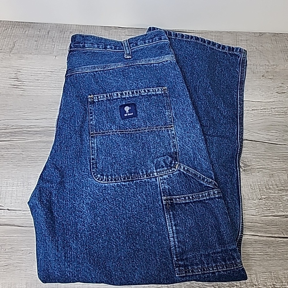 RK Brand Workwear Jeans Men's 40X31 Blue Denim Cotton Grunge Carpenter High Rise